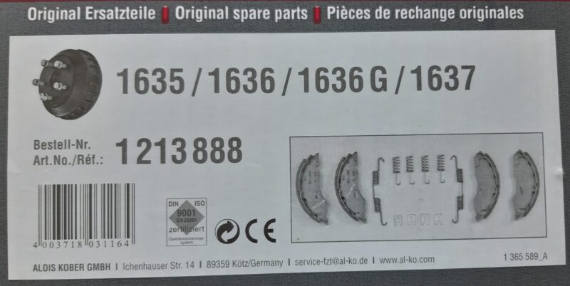 Bremsbacken Alko 1635/1636, Set 47 – Bild 2