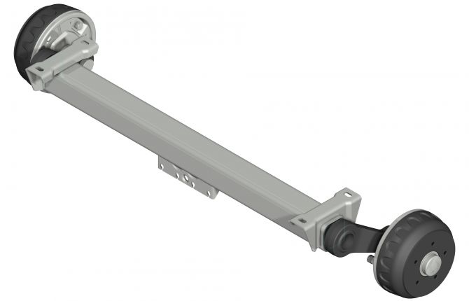 Achse Knott 1.050 kg gebremst, Achstyp VGB10-M