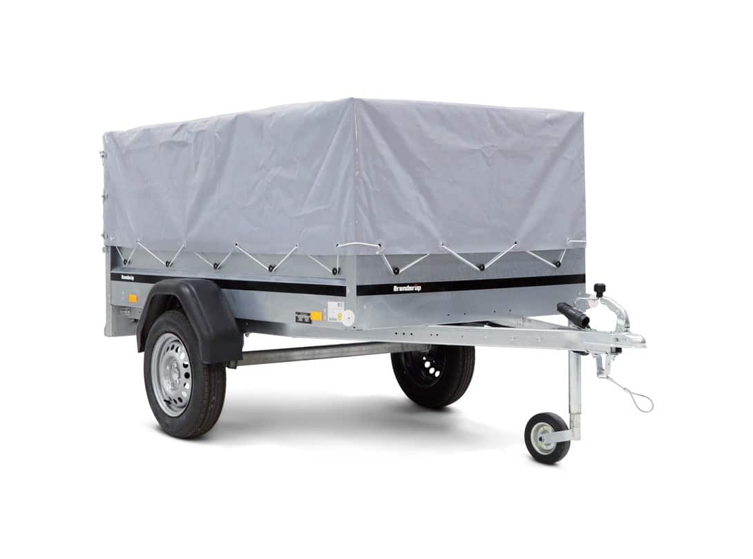 Brenderup 1203 SUB 750, ungebremst mit 1 Garn. Gitteraufsatzwände 500 mm und Hochplane – Bild 3