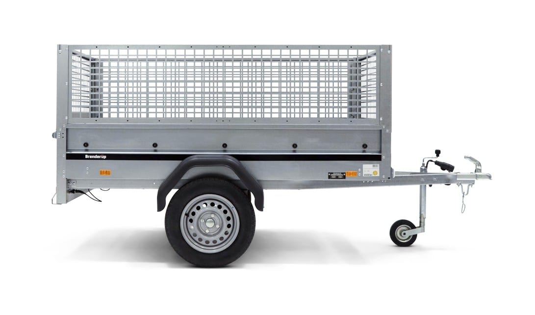 Brenderup 1203 SUB 750, ungebremst mit 1 Garn. Gitteraufsatzwände 500 mm und Hochplane – Bild 2