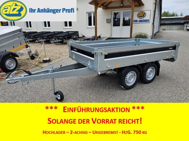 ATZ Hochlader 4260 STUB, ungebremst, zweiachsig, HzG. 750 kg