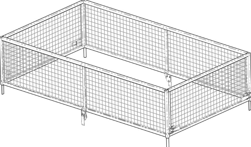 ATZ Rückwärtskipper BT 4260 STB-270, mit Gitteraufsatzwände, HzG. 2700 kg – Bild 2