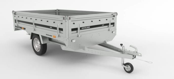 MARTZ Hochlader H 250, ungebremst, HzG. 750 kg mit 1 Garn. Aufsatzwände 400 mm
