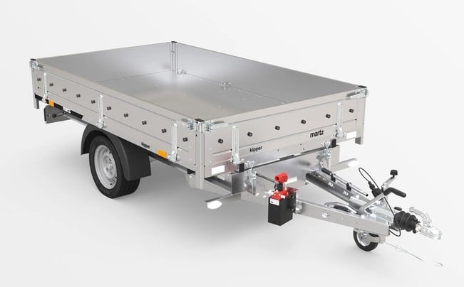 RK 250 einachsig, ALU mit Handpumpe, mit Aufsatzwände 300 mm – Bild 2