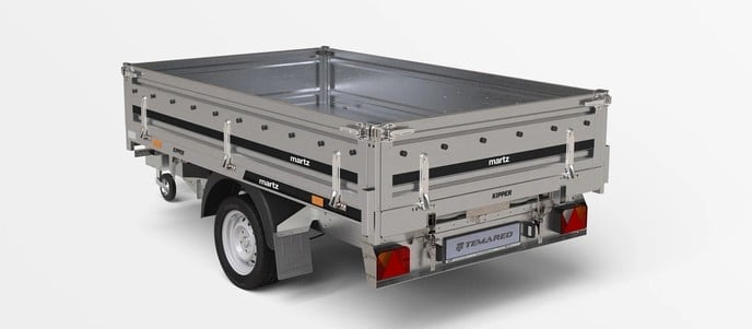 RK 250 einachsig, Stahl mit Elektropumpe, mit Aufsatzwände 400 mm – Bild 2